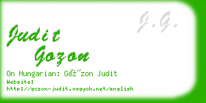 judit gozon business card